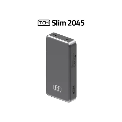پاوربانک 20000 میلی آمپر تی سی اچ 45 وات مدل TCH PB Slim 2045 با گارانتی 18 ماهه شرکتی