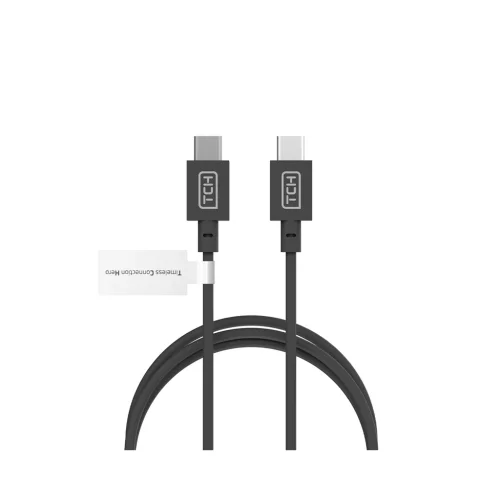کابل شارژ USB-C به USB-C تی سی اچ مدل TCH CB200CTC توان 60 وات جریان 3 آمپر طول 2 متر با گارانتی 18 ماهه شرکتی