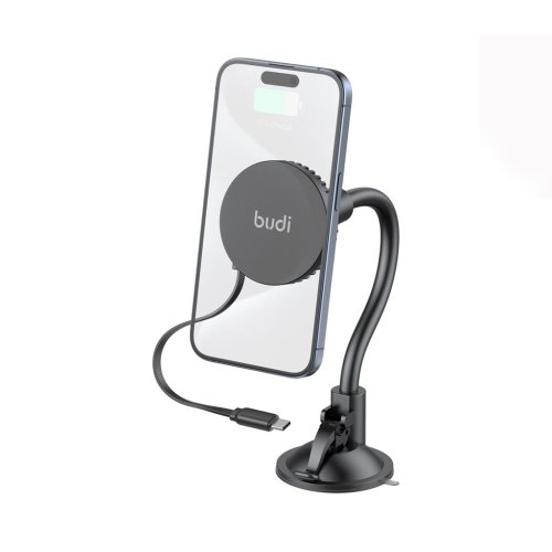 پایه نگهدارنده گوشی موبایل و شارژر 15 وات بودی مدل Budi CM579B با گارانتی ۱۸ ماهه شرکتی (۶ ماه تعویض)