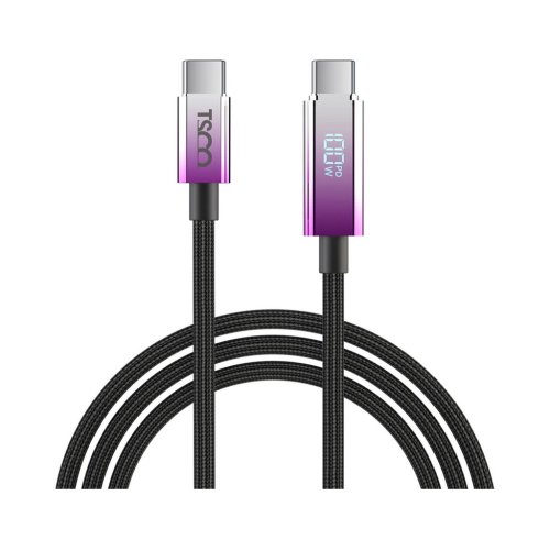 کابل شارژ USB-C به USB-C تسکو مدل TSCO TCPD707 طول 1 متر توان 100 وات با گارانتی 12 ماهه شرکتی