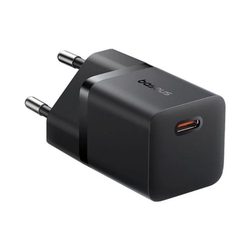 شارژر دیواری فست 25 وات باسئوس مدل Baseus GaN5 mini با 1 خروجی USB-C با گارانتی 24 ماهه شرکتی