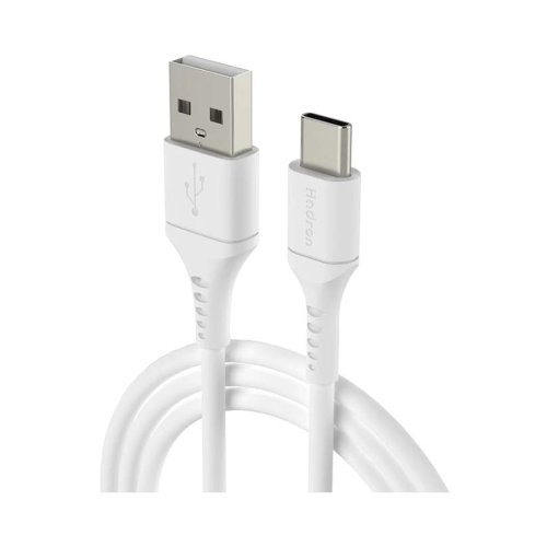 کابل شارژ USB به USB-C هادرون مدل Hadron HTC-A-C01 جریان 2.4 آمپر طول 1 متر با گارانتی 12 ماهه شرکتی