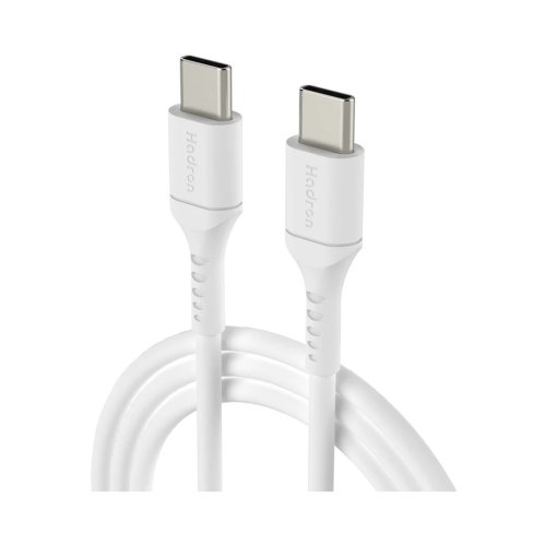 کابل شارژ USB-C به USB-C هادرون مدل Hadron HTC-C-C01L جریان 3 آمپر طول 2 متر با گارانتی 12 ماهه شرکتی