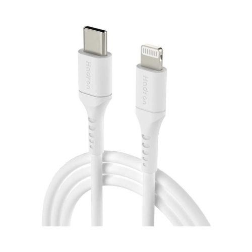 کابل شارژ USB-C به لایتنینگ هادرون مدل Hadron HTC-C-L01 جریان 3 آمپر طول 1 متر با گارانتی 12 ماهه شرکتی