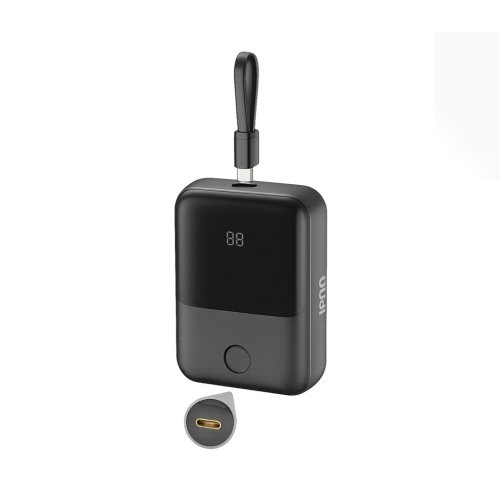 پاوربانک 10000 میلی آمپر بودی توان 20 وات بودی مدل Budi PB086B با 3 پورت خروجی و کابل USB-C با گارانتی ۱۸ ماهه شرکتی (۶ ماه تعویض)
