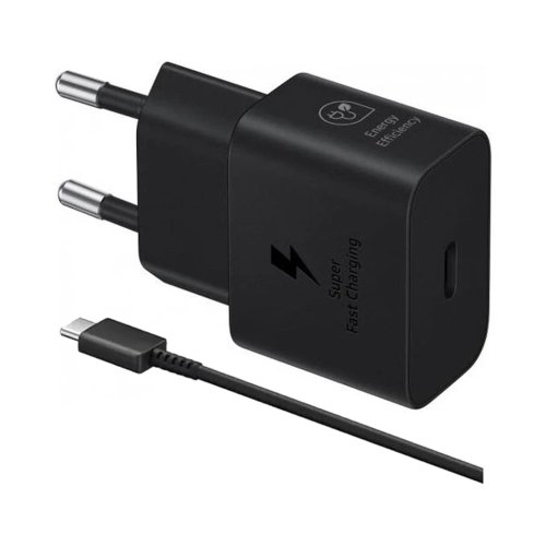 شارژر دیواری 25 وات اوریجینال سامسونگ مدل Samsung EP-T2510 دو پین به همراه کابل با گارانتی 18 ماهه شرکتی