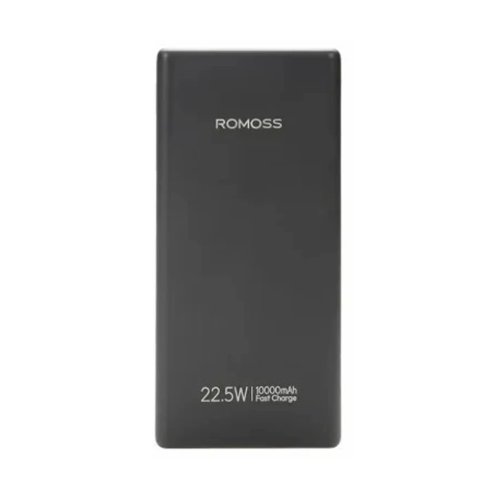 پاوربانک مگنتی 10000 میلی آمپر روموس 22.5 وات مدل Romoss PRC10-171 به همراه کابل USB-C و لایتنینگ متصل با گارانتی 12 ماهه شرکتی