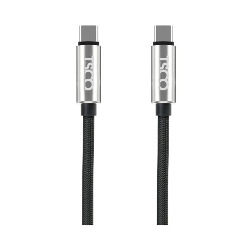 کابل شارژ USB-C به USB-C تسکو مدل TSCO TCPD715 طول 1.2 متر توان 60 وات با گارانتی 12 ماهه شرکتی