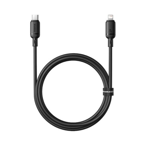 کابل فست شارژ USB-C به لایتنینگ باسئوس مدل Baseus Silky Series P10377700 توان 20 وات طول 1 متر با گارانتی 24 ماهه شرکتی